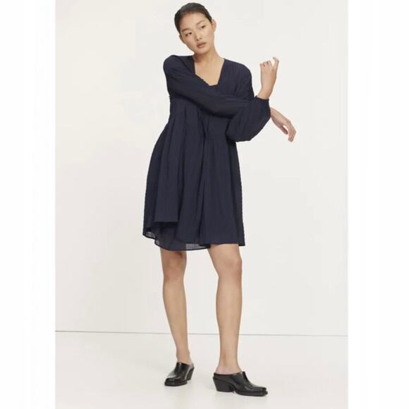 Samsoe Samsoe NWOT Jolie Short Navy Dress XS - Picture 1 of 11